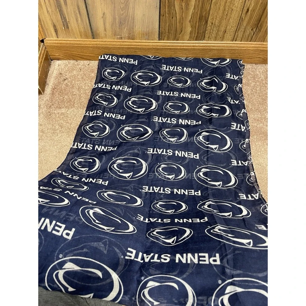 Penn State Nittany Lions Logo Sheer Infinity‎ Scarf NCAA Blue White